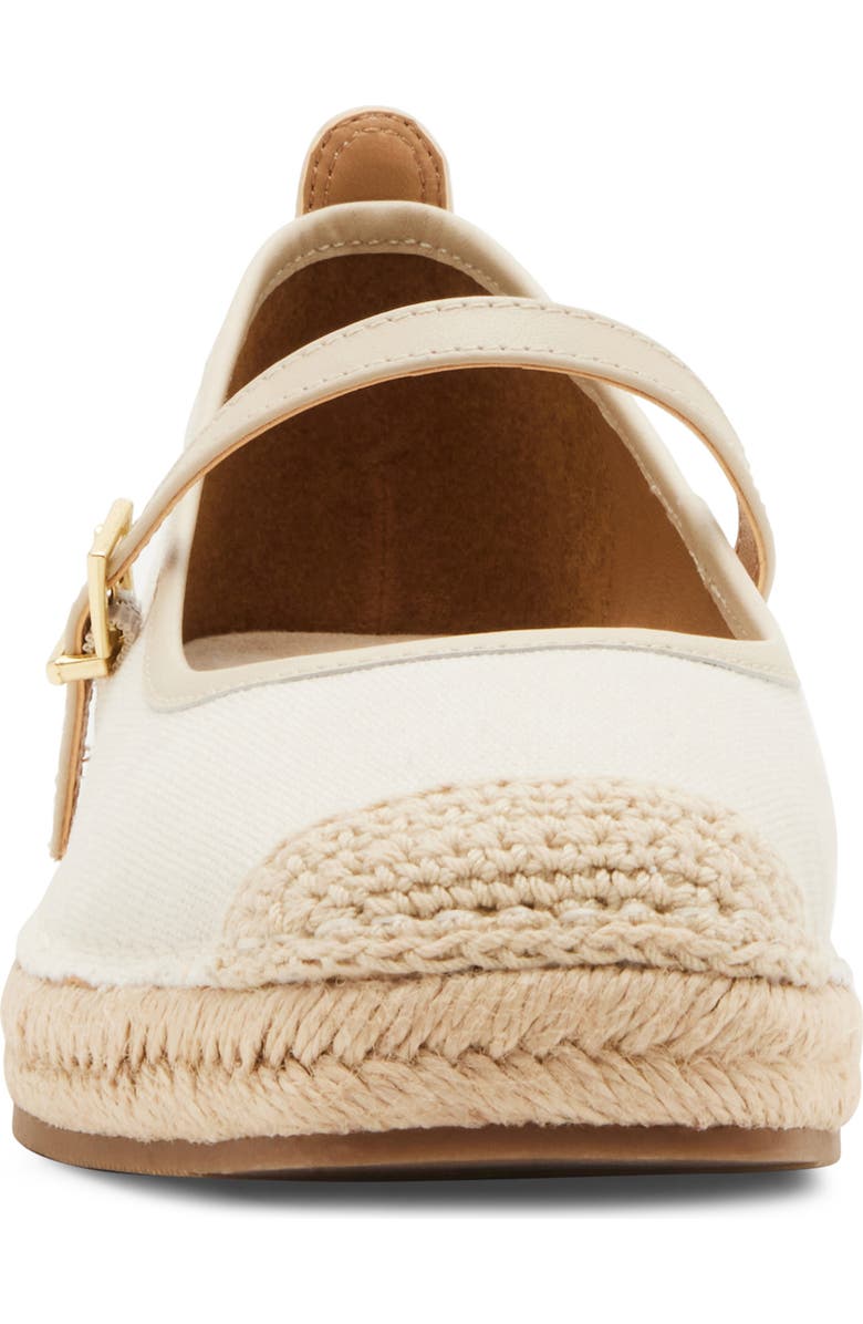 Blondo Hanah Waterproof Espadrille Mary Jane Flat, Alternate, color, Bone Fabric
