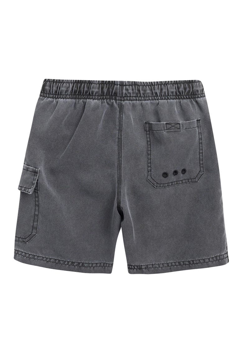Kids' Nova Washed Shorts, Alternate, color, BLACK