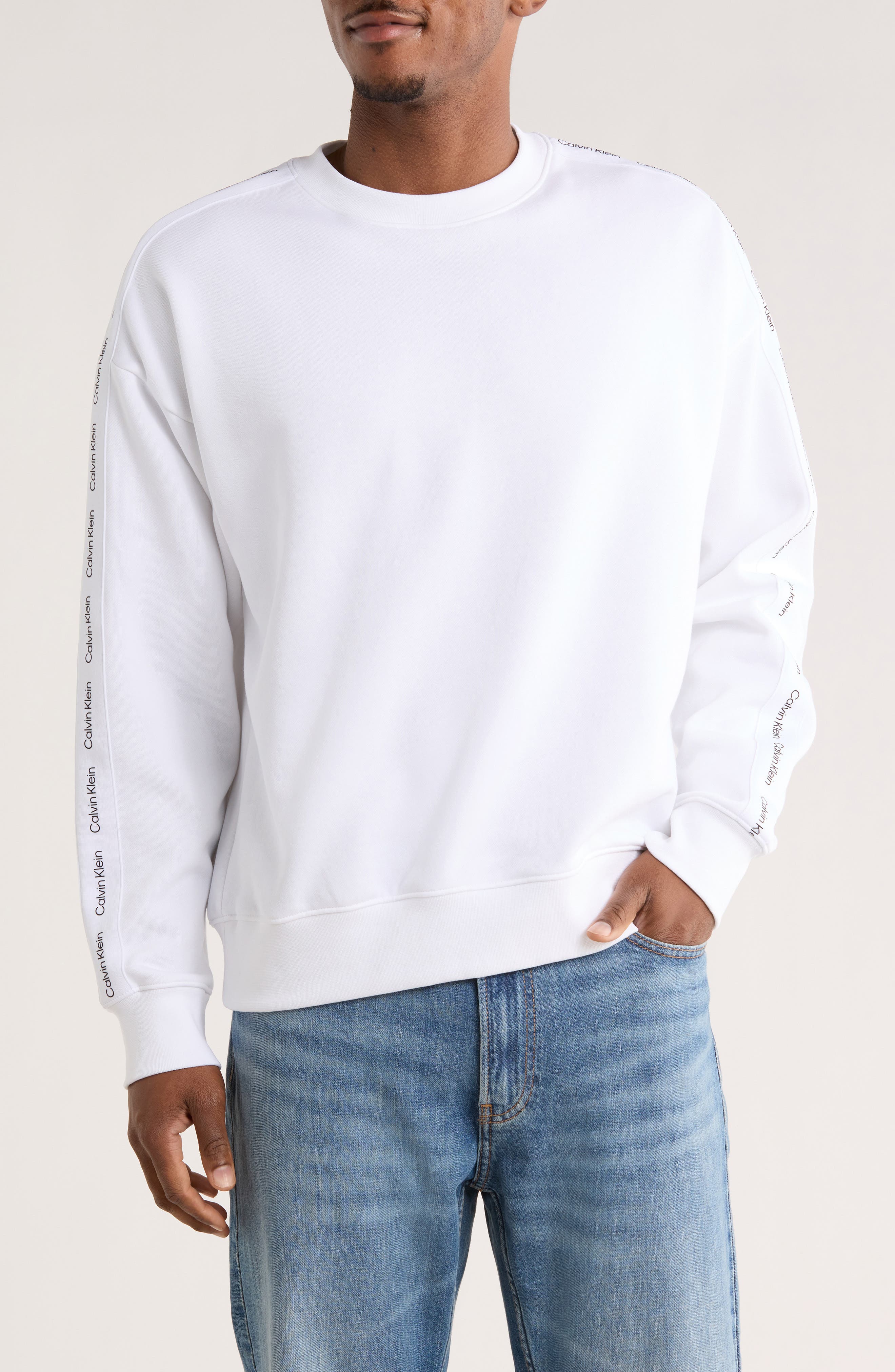 Calvin Klein Logo Tape Long Sleeve T-Shirt