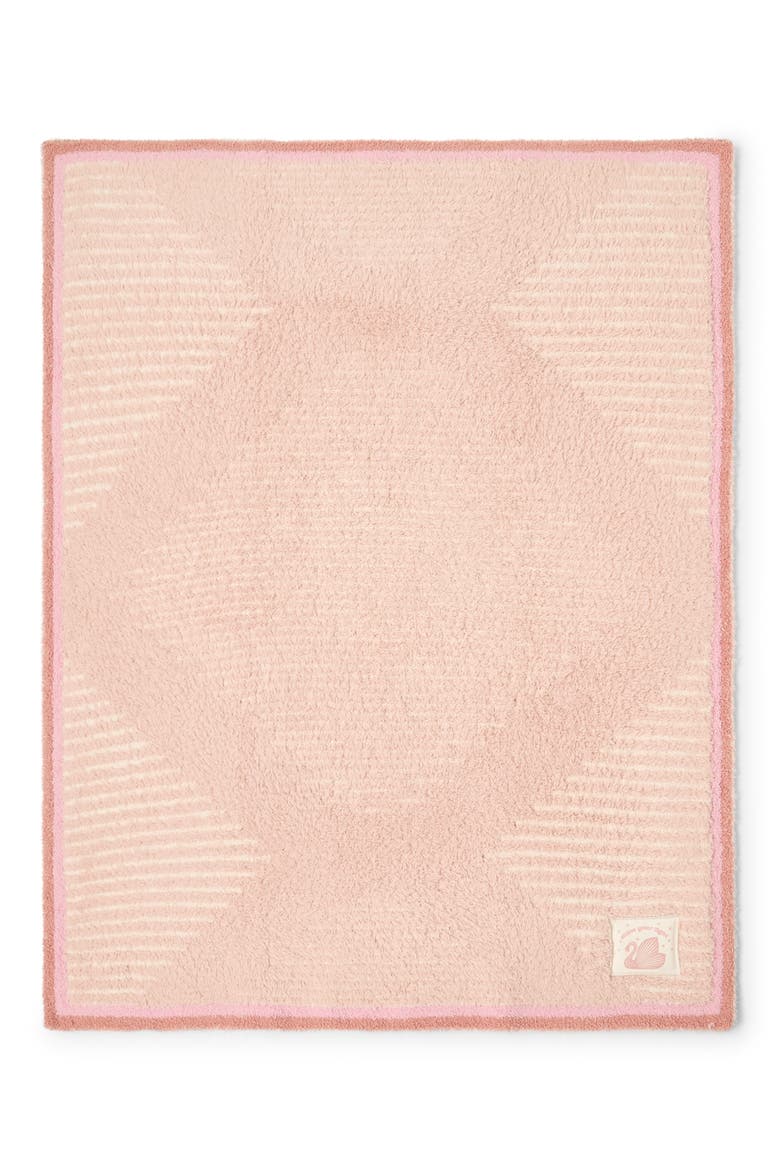 Swan Stroller Blanket, Main, color, DUSTY ROSE MULTI