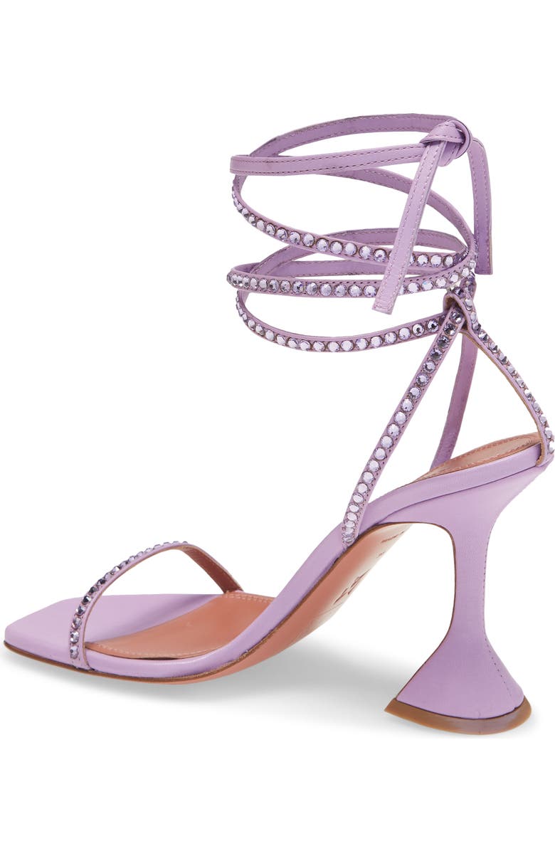 Amina Muaddi Vita Ankle Wrap Sandal, Alternate, color,