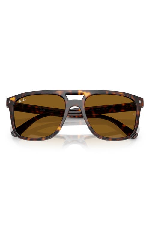 Ray Ban Rb2213 Sunglasses Havana Frame Brown Lenses 58-20 In Havana