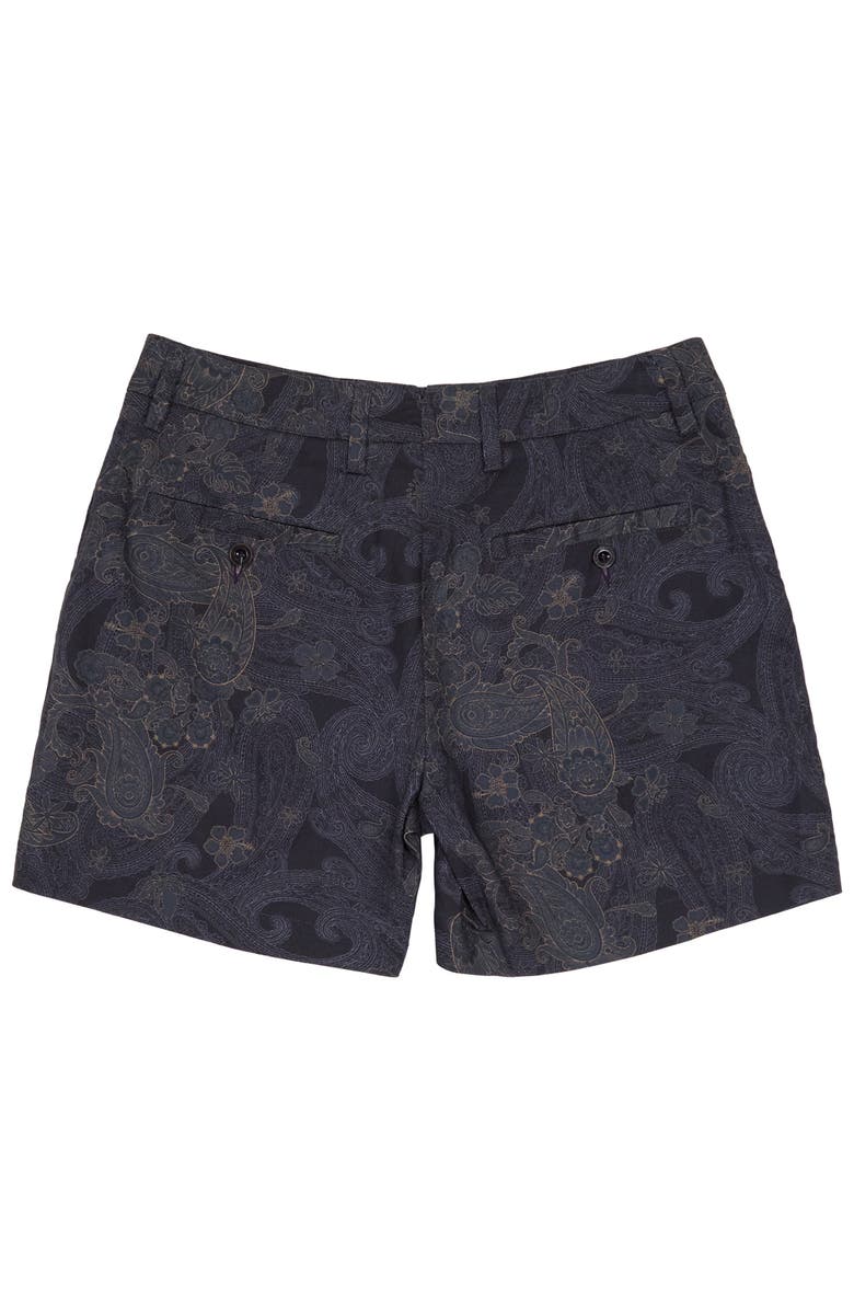 Lords of Harlech Paisley Explosion Womens Tailored Short, Alternate, color, Paisley Explosion Black