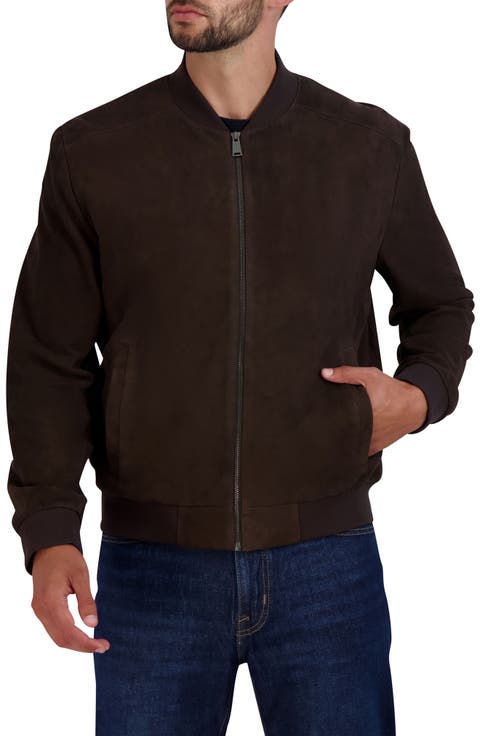 Suede Bomber Jacket
