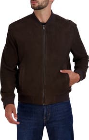Cole Haan Suede Bomber Jacket