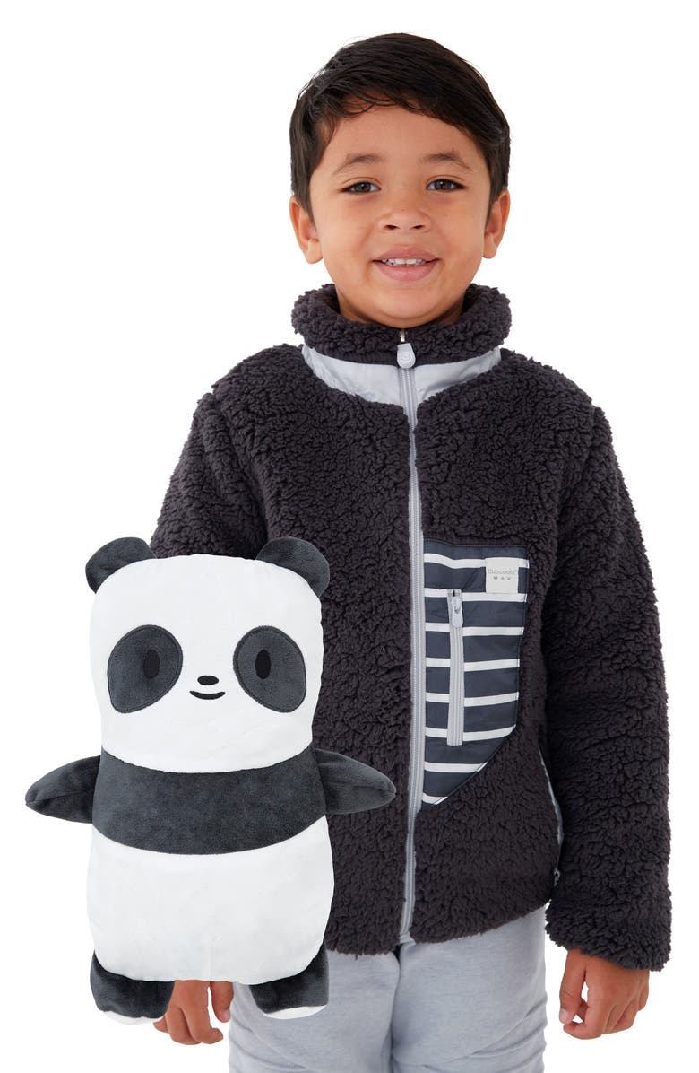 Cubcoats Kids' Papo the Panda 2-in-1 Stuffed Animal Fleece Jacket, Alternate, color, 