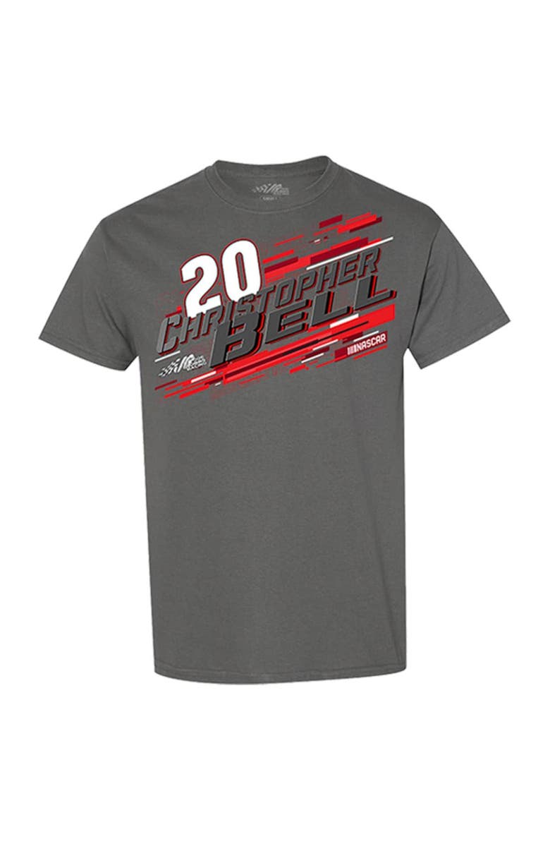 JOE GIBBS RACING TEAM COLLECTION Men's Joe Gibbs Racing Team Collection Charcoal Christopher Bell T-Shirt, Alternate, color, 