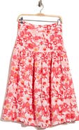 Caslon® Cotton Gauze Tiered Midi Skirt