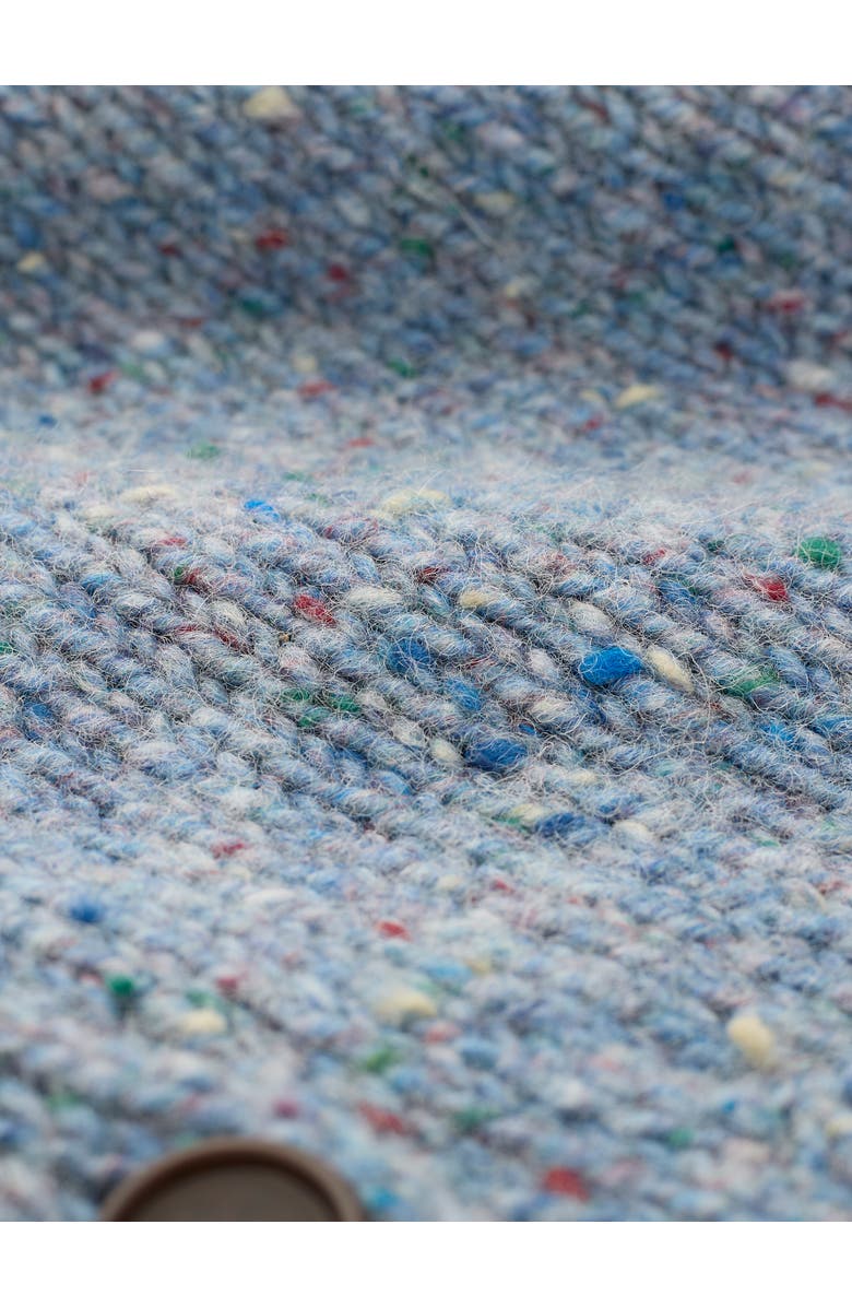 Celtic & Co. Donegal Funnel Neck Cardigan, Alternate, color, Vintage Blue