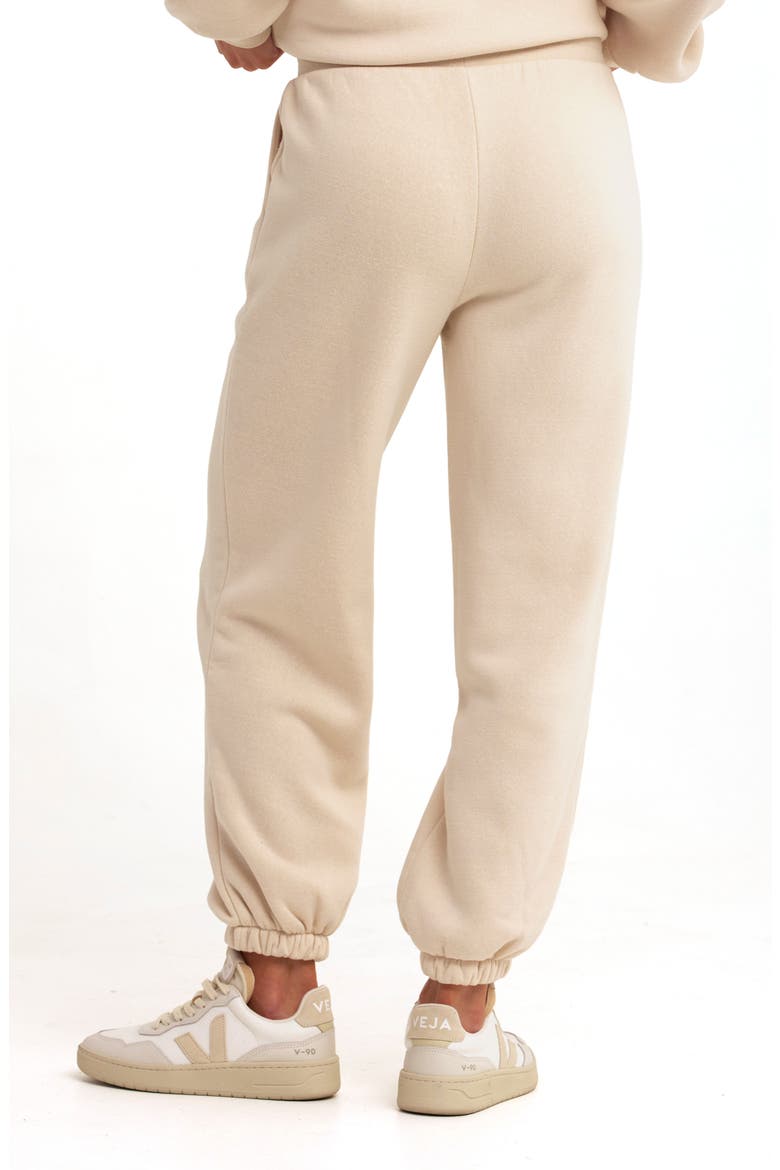Jayla Fleece Sweatpants, Alternate, color, TAPIOCA