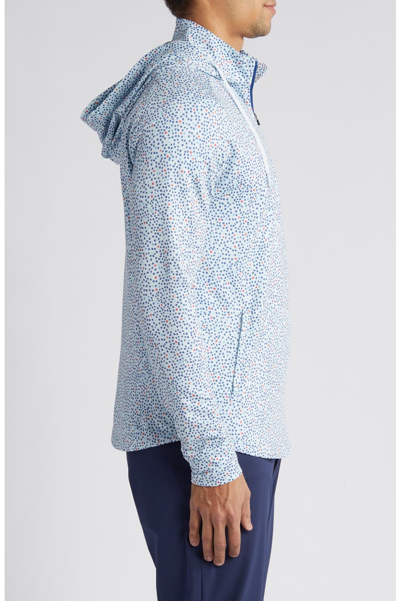 Tilly Half Zip Hoodie, Alternate, color, SKY
