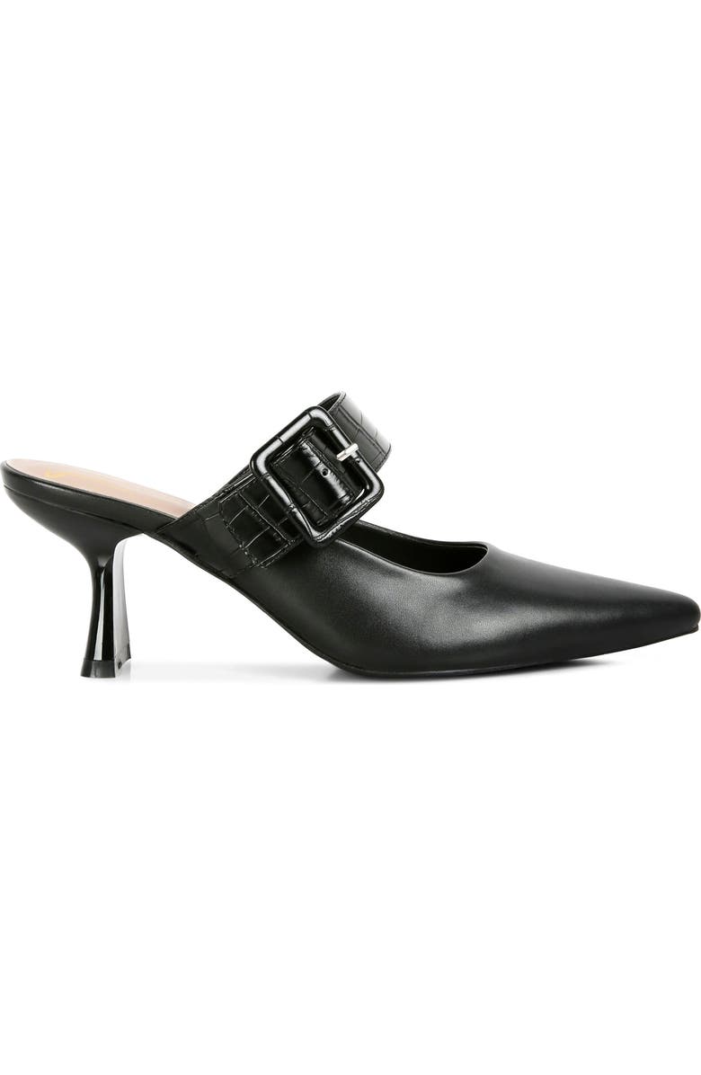 LONDON RAG Pointed Toe Mule, Alternate, color, Black