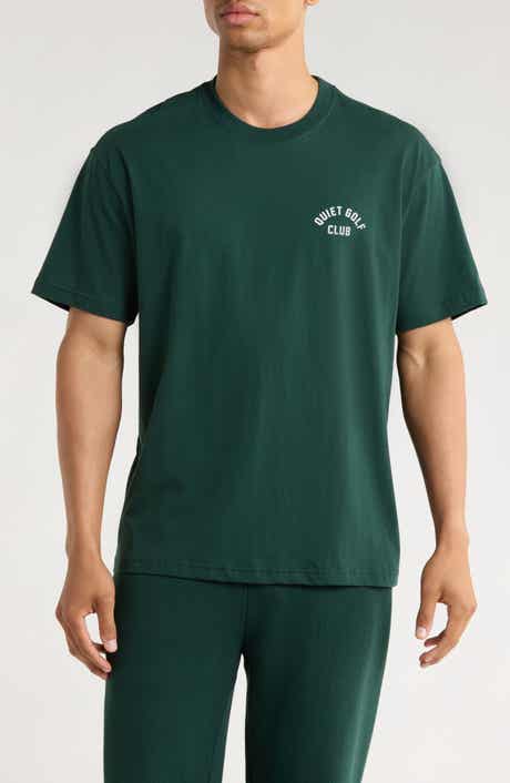 Quiet Golf Stencil Logo Cotton T-Shirt