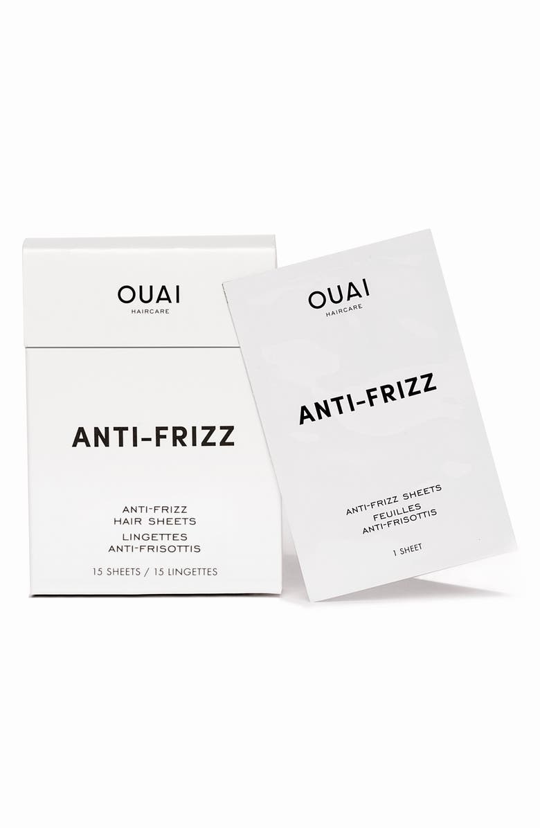 OUAI Anti-Frizz Smoothing Sheets, Main, color,