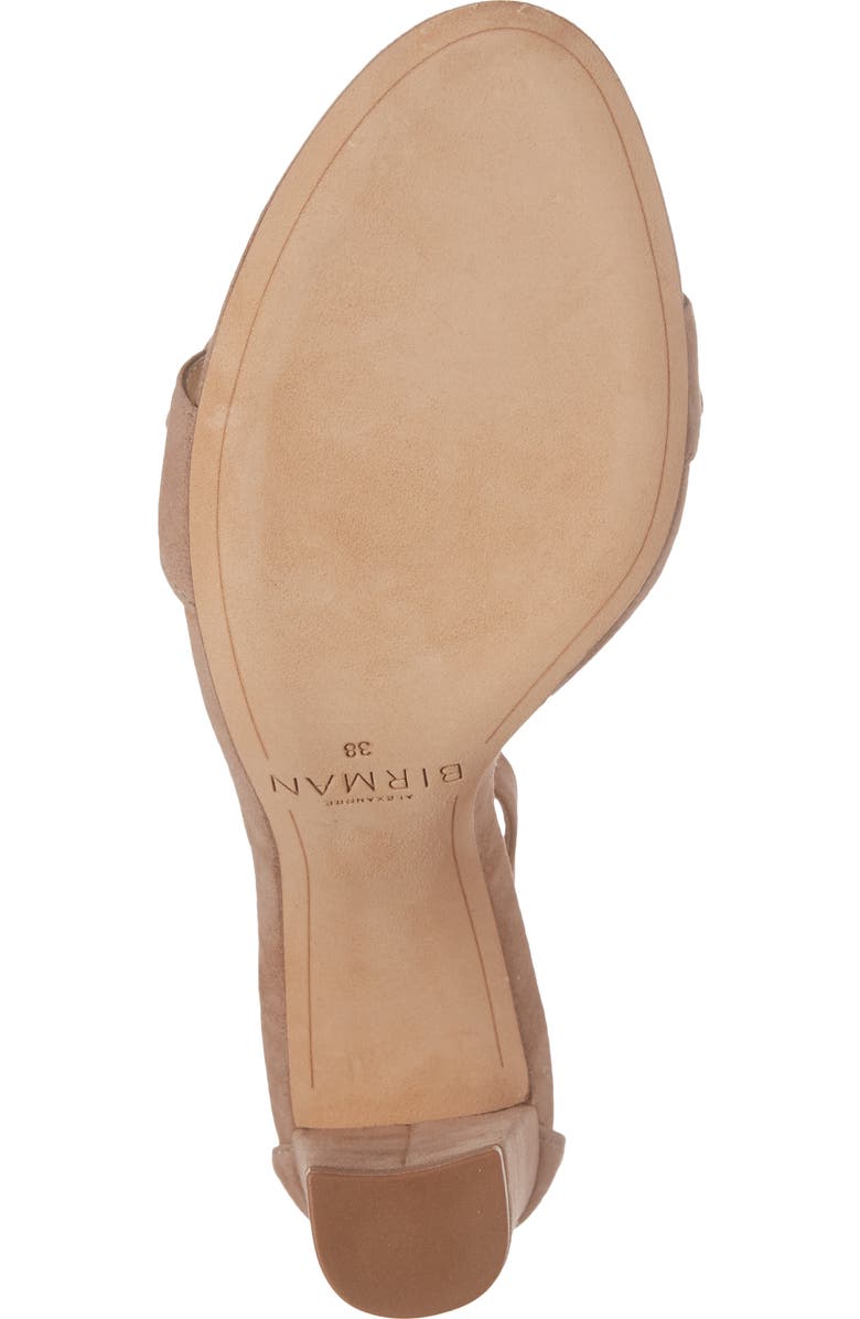 Alexandre Birman Clarita Knotted Sandal, Alternate, color, Cameo Suede