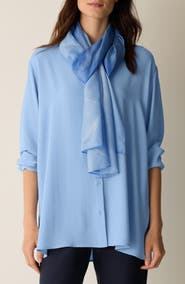 Eileen Fisher Shibori Silk Scarf