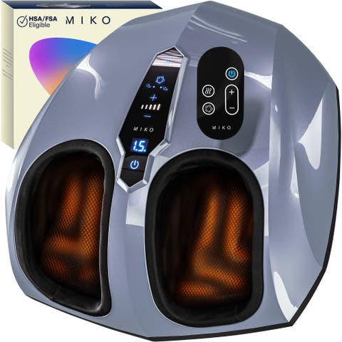 Shiatsu Foot Massager with Heat, LCD Display