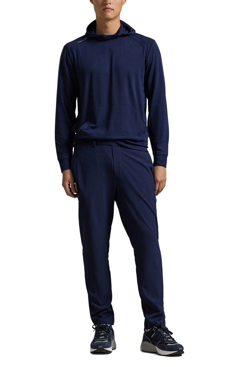 Lounge Jersey Hooded Sweatshirt, Alternate, color, REFINED NAVY