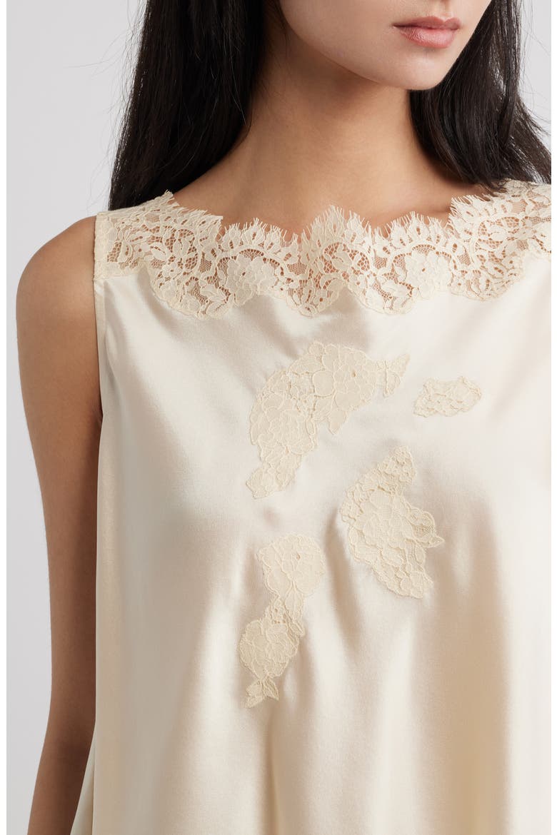Valerina Silk Lace Top, Alternate, color, CANDLELIGHT