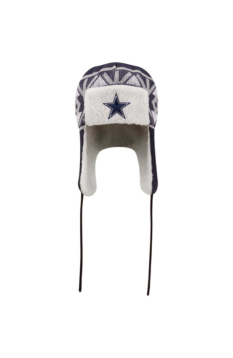 New Era Men's New Era Navy Dallas Cowboys Knit Trapper Hat, Alternate, color, Navy