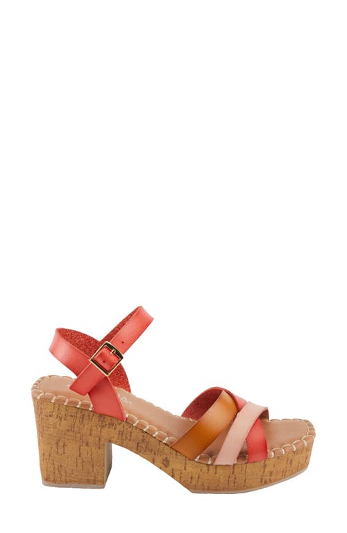 PATRIZIA BY SPRING STEP PATRIZIA BY SPRING STEP SANDRINE CORK BLOCK HEEL SANDAL