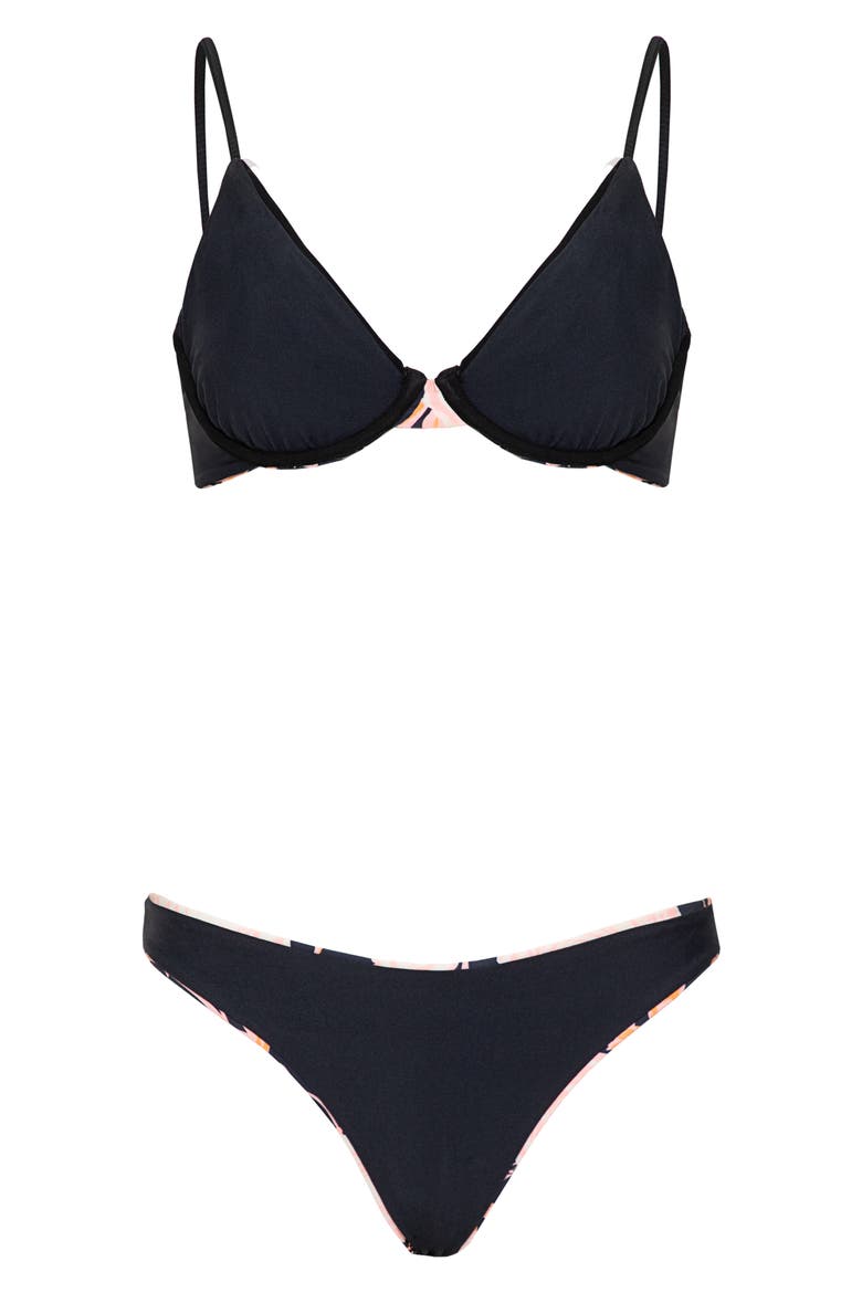 Dainty Reversible Bikini Top, Alternate, color, PINK