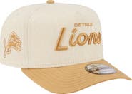 New Era Men's New Era Cream Detroit Lions Herringbone 9FIFTY A-Frame Snapback Hat
