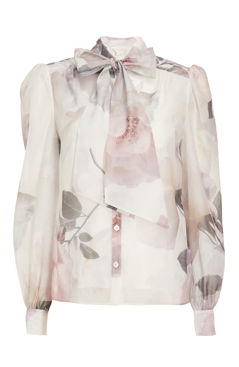 Ted Baker London Mirta Tie Neck Blouse, Alternate, color,