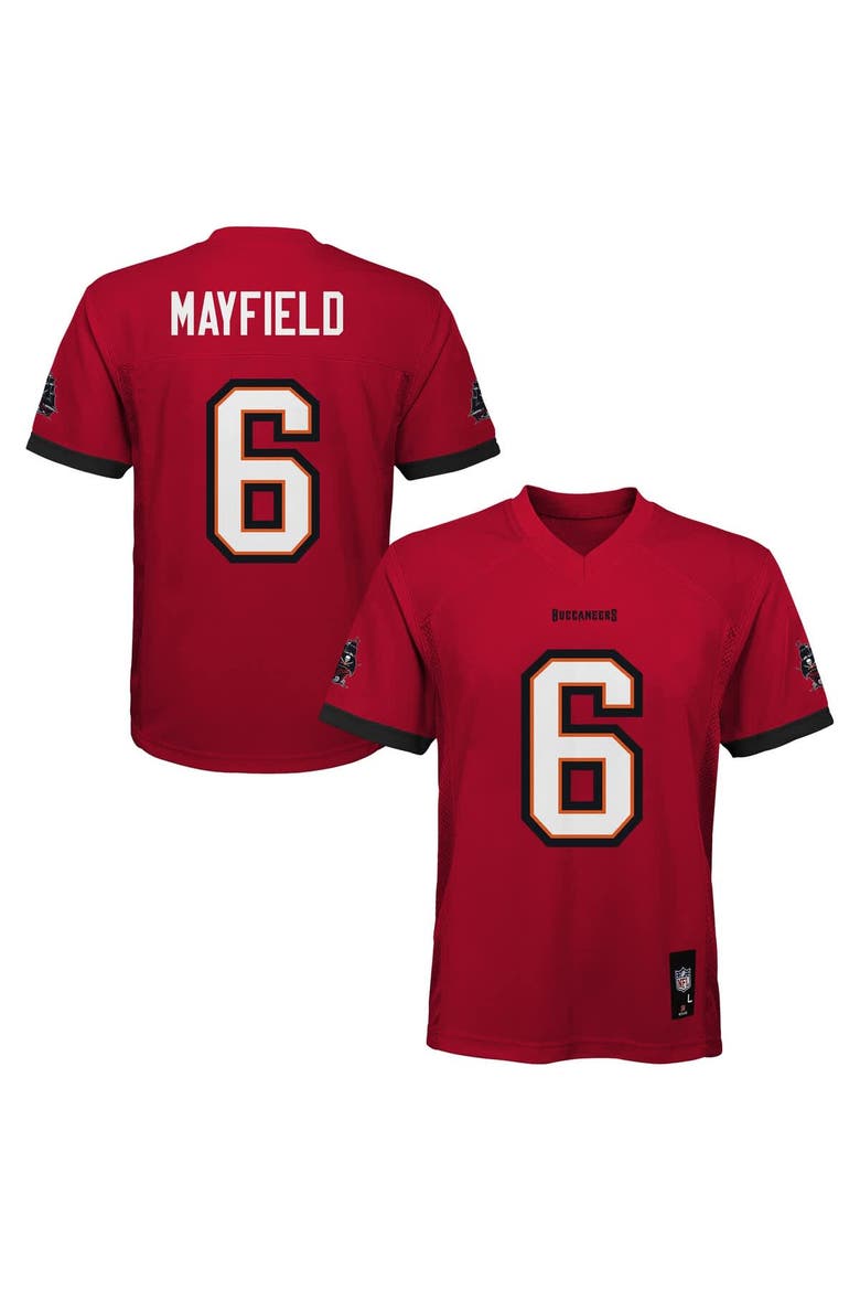 Preschool Outerstuff Baker Mayfield Red Tampa Bay Buccaneers Replica Player Jersey, Main, color, Red