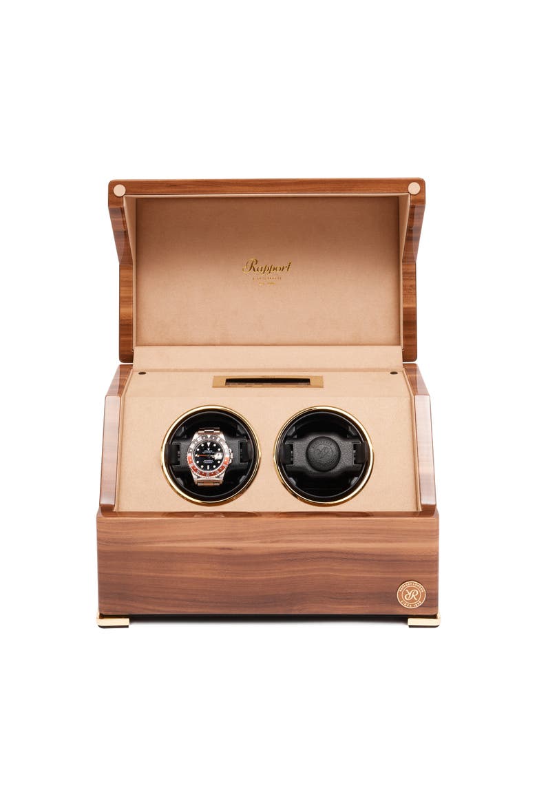 PERPETUA DUO WATCH WINDER, Main, color, Walnut