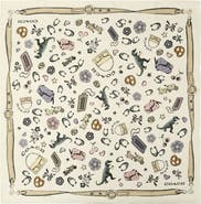 COACH Iconic Motifs Square Silk Scarf