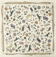 COACH Iconic Motifs Square Silk Scarf