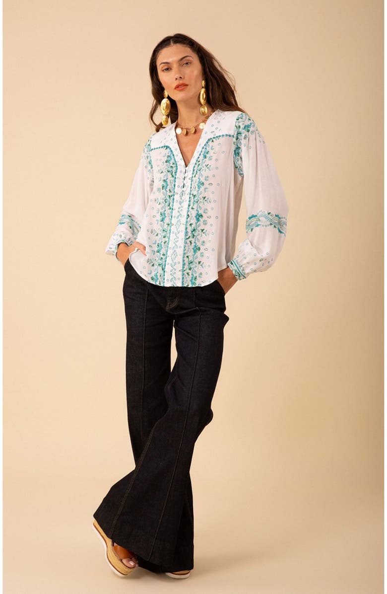 Hale Bob Cora Embroidered Top, Main, color,