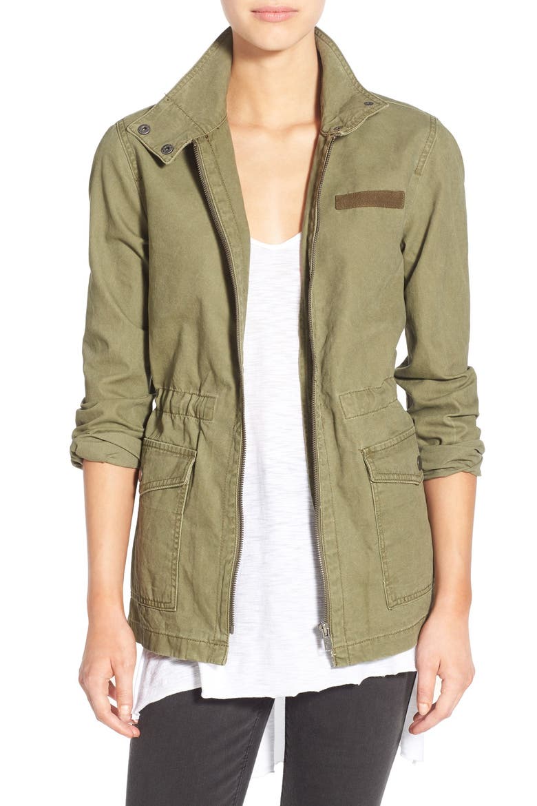Cotton Field Jacket, Main, color, OLIVE BURNT