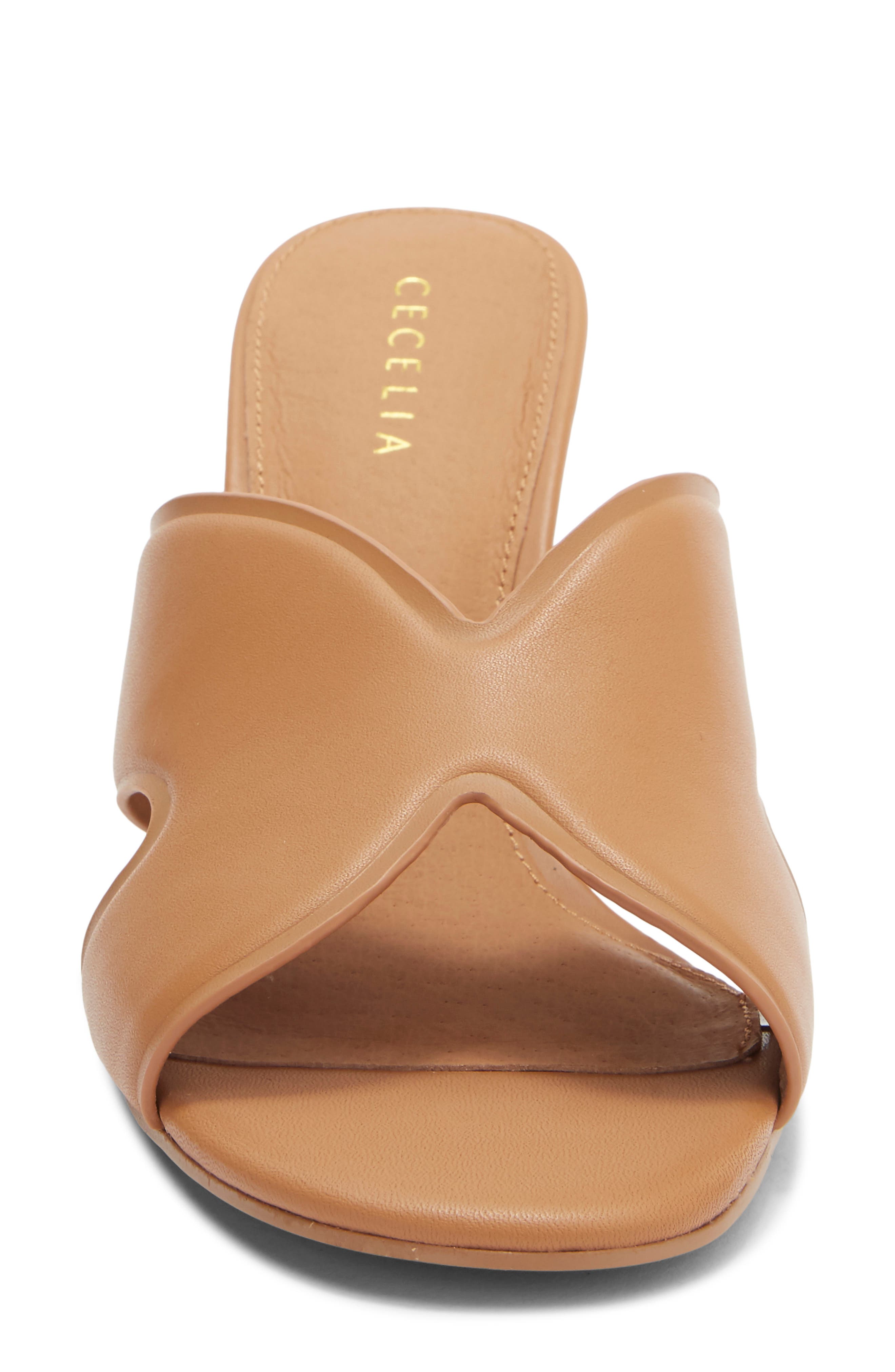 Faye Wedge Slide Sandal, Alternate, color, TAN