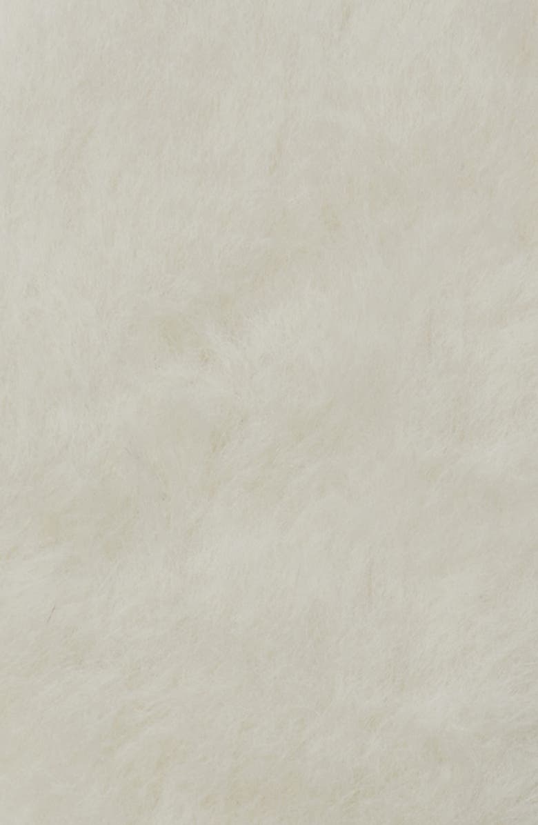 Max Mara Ombrato Teddy Mitts, Alternate, color, Off White