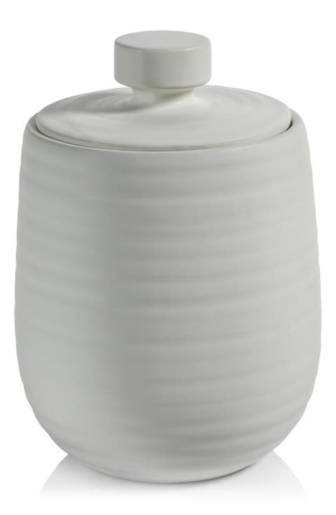 Azores Lidded Ceramic Vase