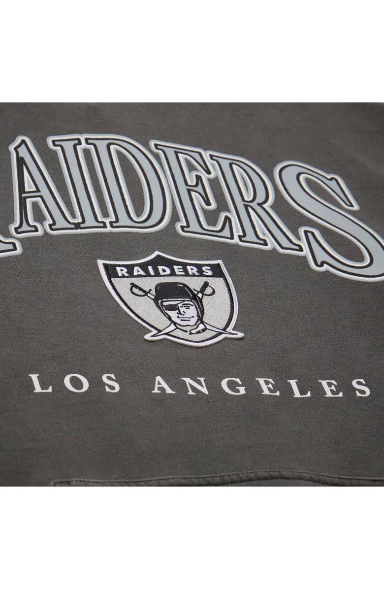 Mitchell & Ness Gray Los Angeles Raiders Slot Pullover Hoodie, Alternate, color, Gray