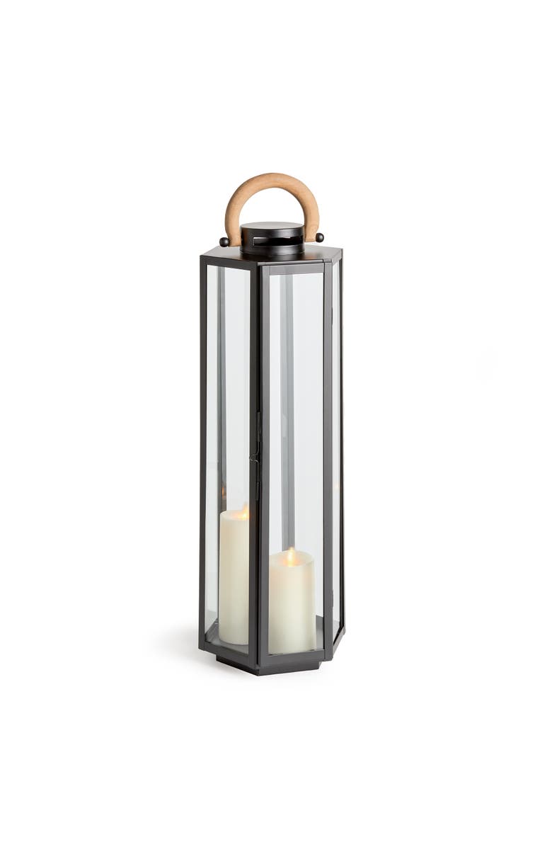 Napa Home & Garden Dockside Outdoor Lantern, Main, color, Black