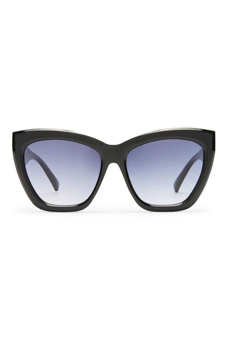 Vamos 57mm Cat Eye Sunglasses, Main, color, BLACK