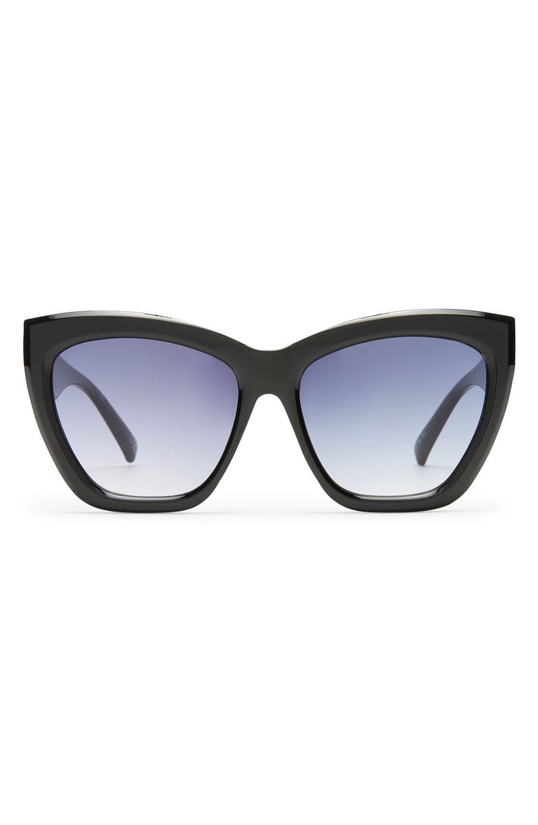 Le Specs Vamos 57mm Cat Eye Sunglasses, Main, color, Black