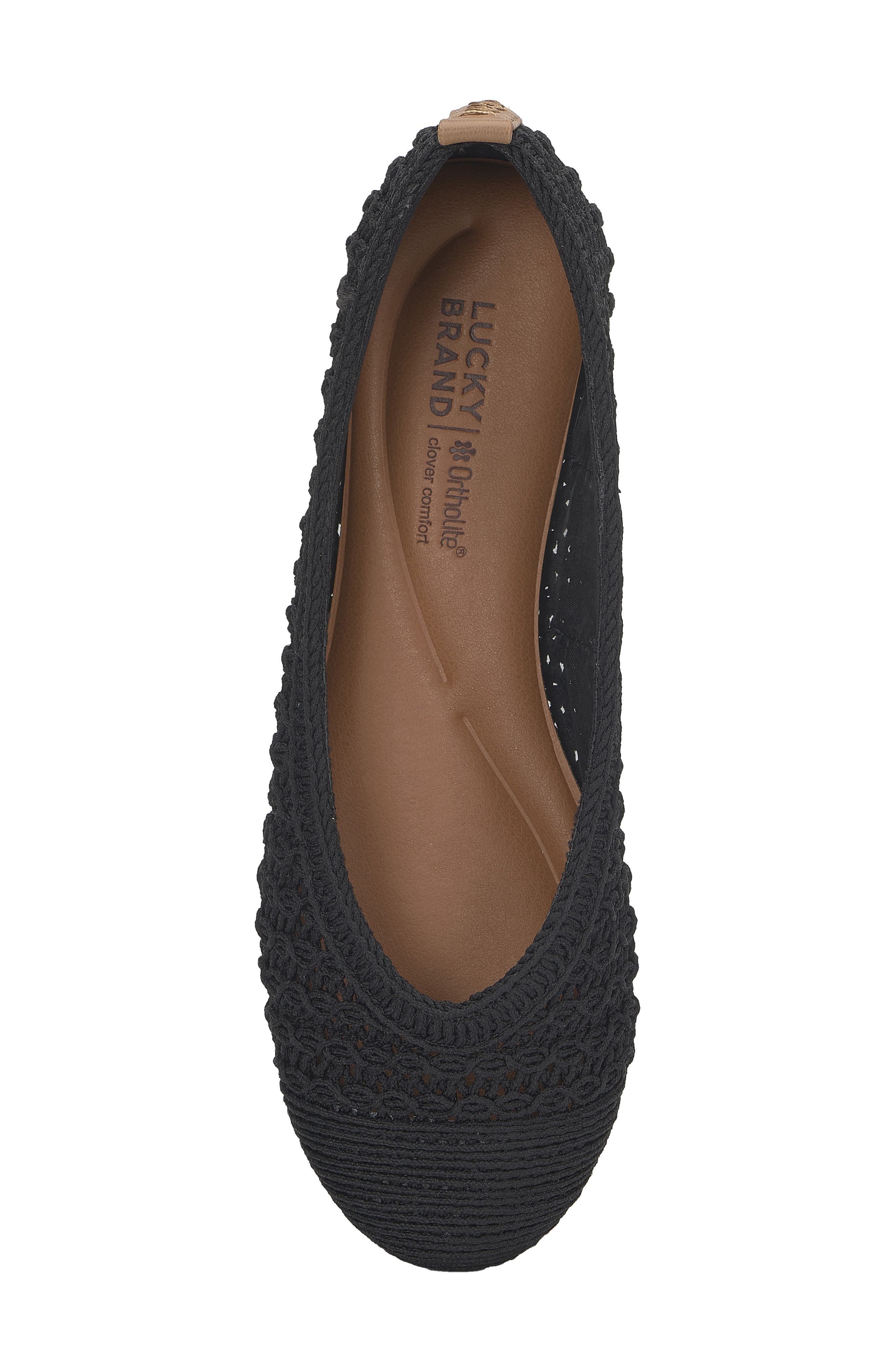 Lucky Brand Emmielu Woven Flat, Alternate, color, 