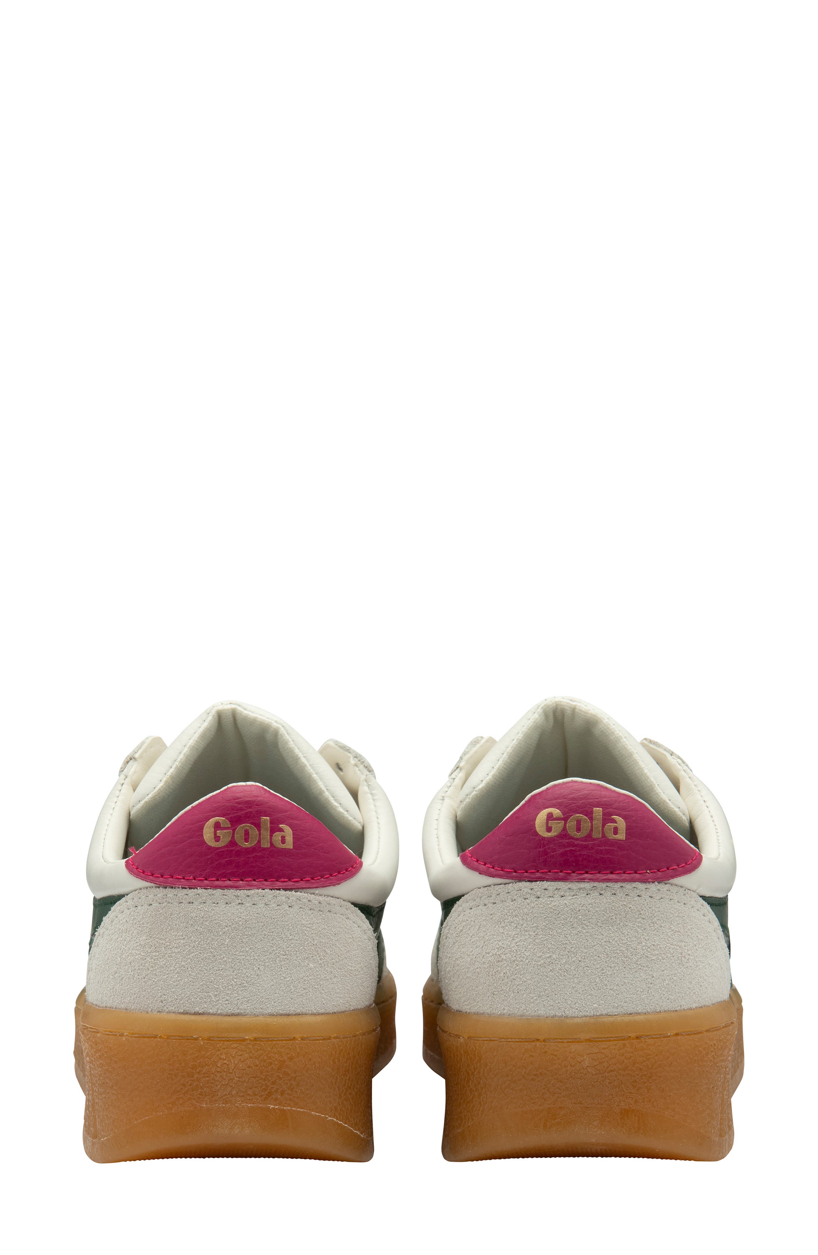 Gola Grandslam Elite Sneaker, Alternate, color, White/ Evergreen/ Fuchsia/ Gum