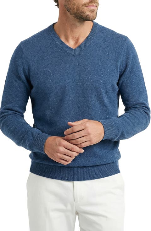 Donegal Cashmere V-Neck Sweater