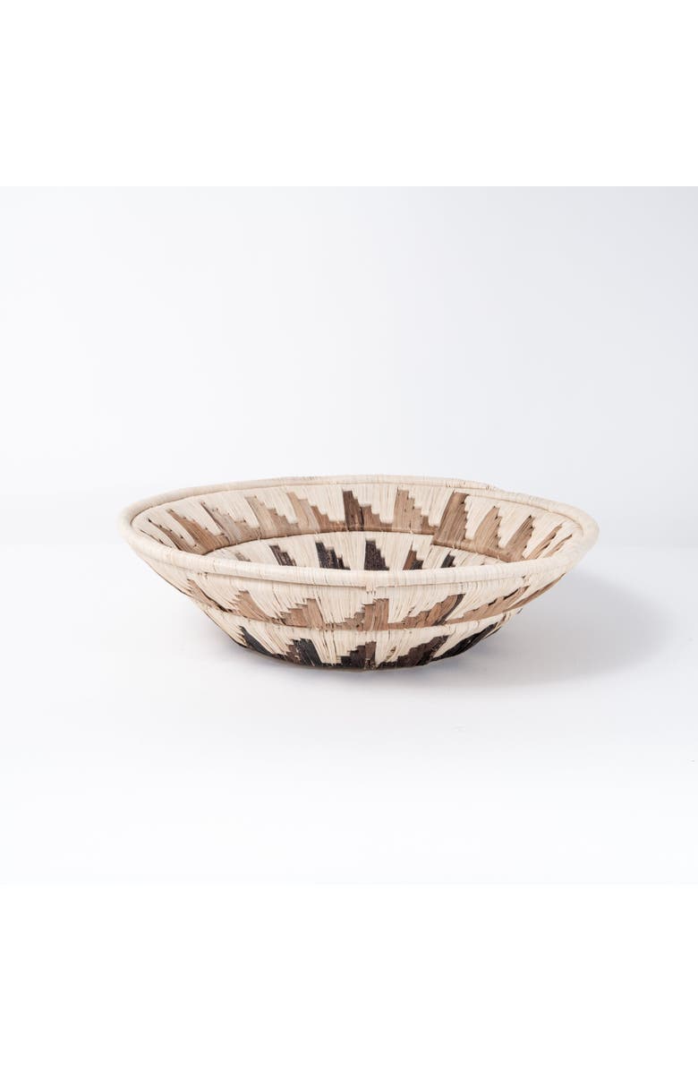 Maadili Collective Mayan Sun Double Weave Basket ~ Banana Fiber, Alternate, color, Natural