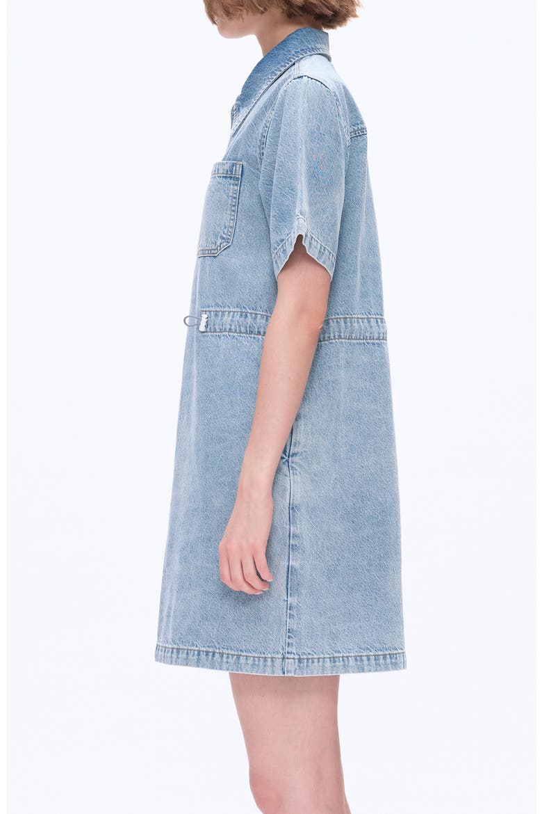 Denim Shirtdress, Alternate, color, LIGHT BLUE
