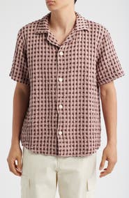 OAS Waffle Knit Camp Shirt