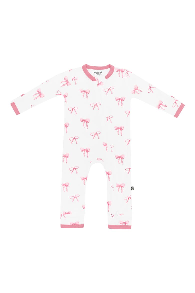Bow Zip-Up Romper, Main, color, BOW