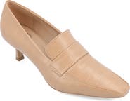 Journee Collection Celina Croc Embossed Loafer Pump - Wide Width Available
