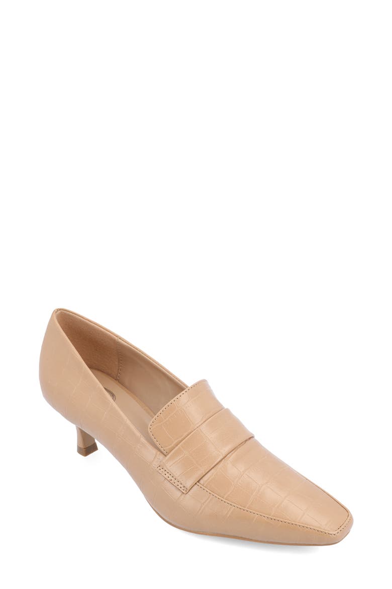 Celina Croc Embossed Loafer Pump - Wide Width Available video